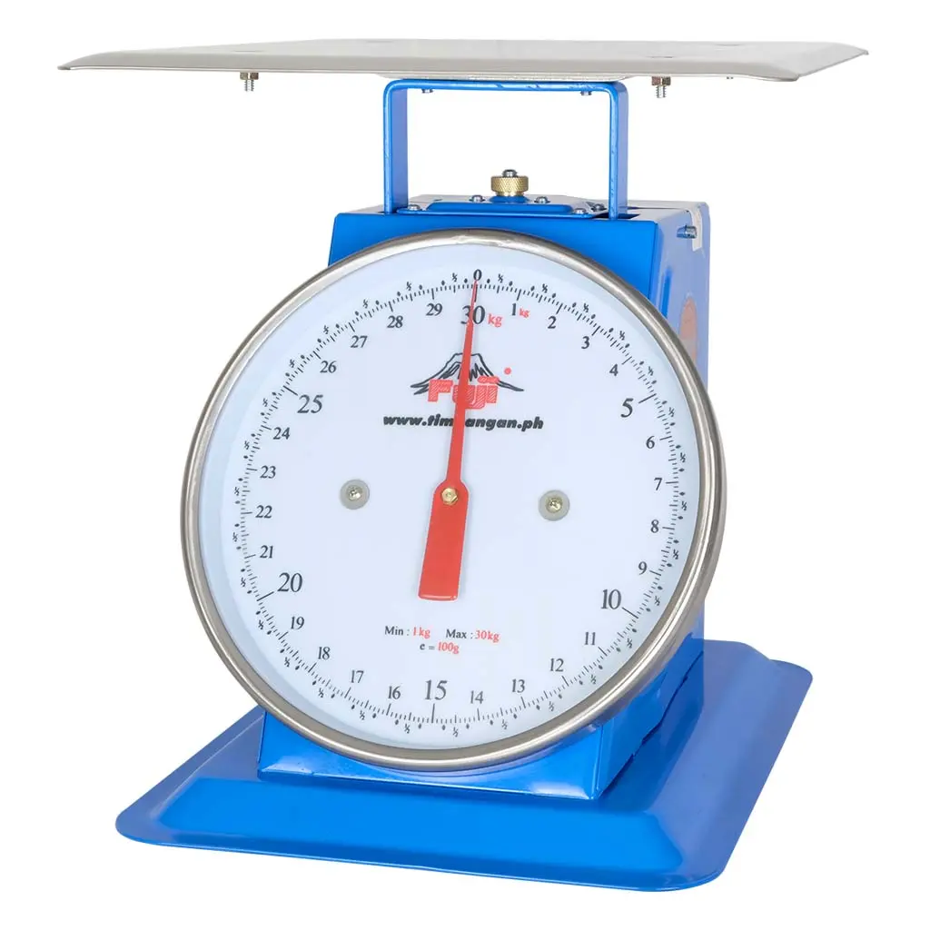 Fuji Dial Table Scale, 30 kg x 100 g, Flat Plate