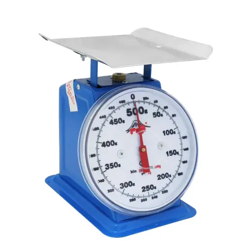 [FTF-0.5J] Fuji Dial Table Scale, 500 g x 2 g, Flat Plate